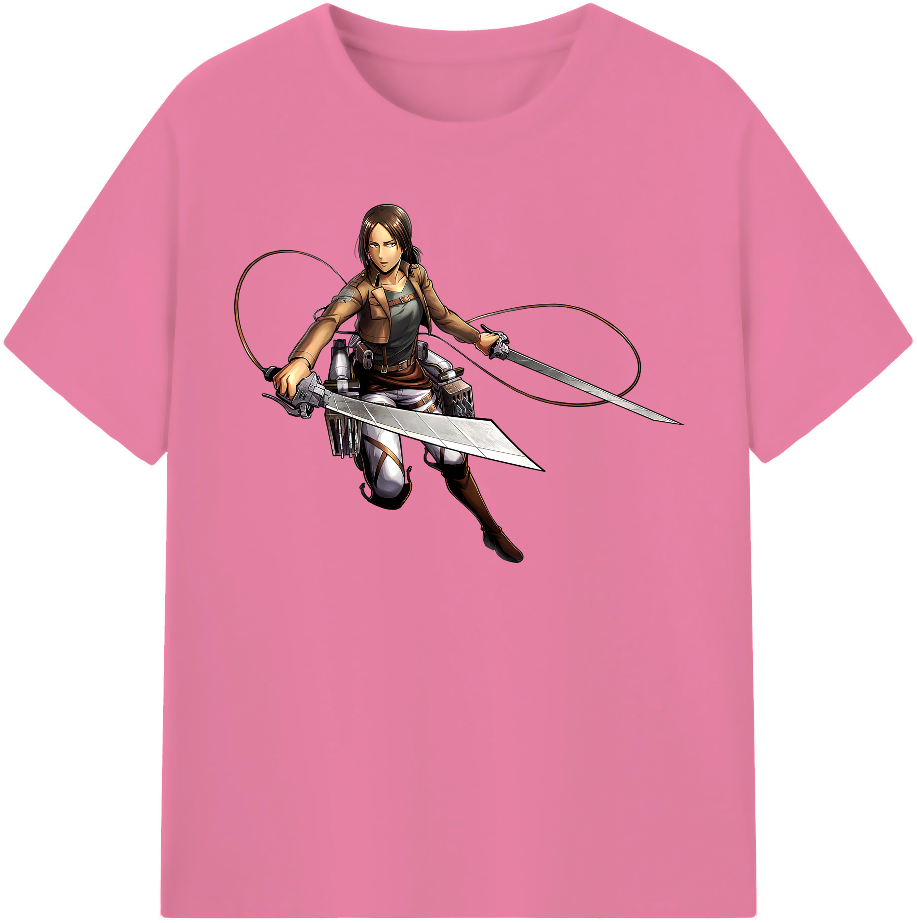 （画像用） 進撃の巨人 Attack on Titan 綿100％半袖Tシャツ（フロントプリント）
